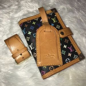 💯Authentic small luggage tag & belt set